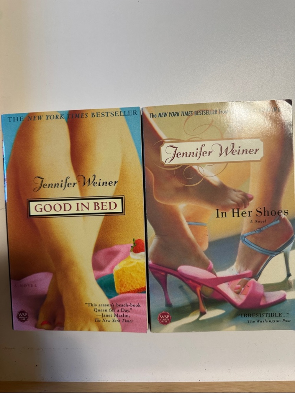 Jennifer Weiner Paperback Book Bundle — Good in Bed & In Her Shoes